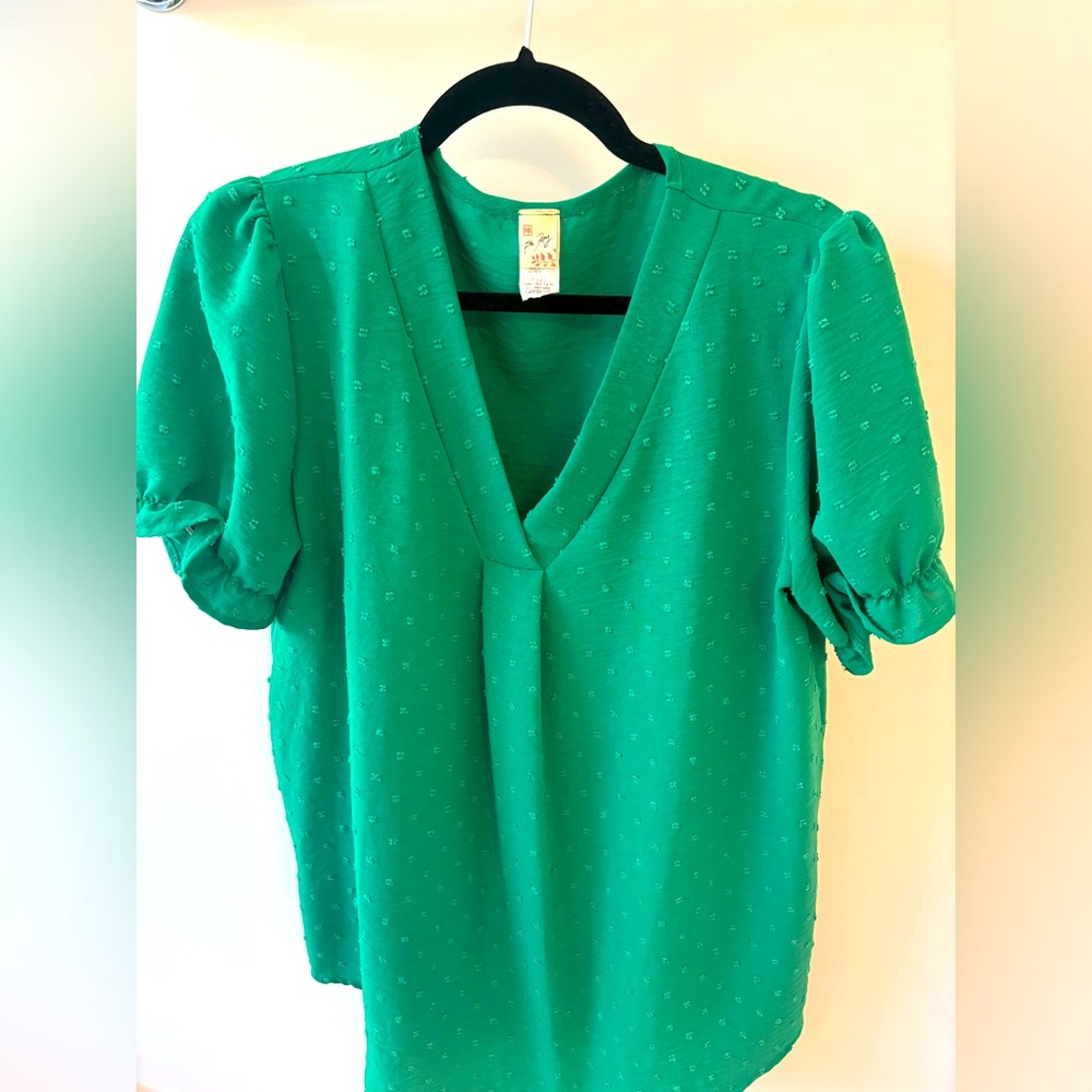 Women’s green blouse